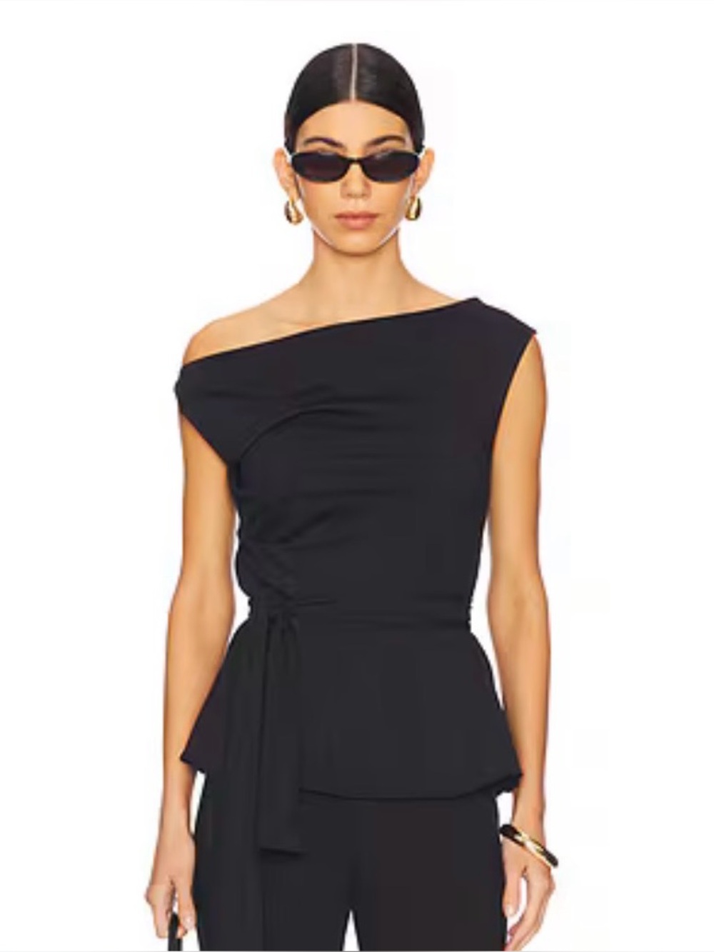Róhe Wrap Top Black Size 40